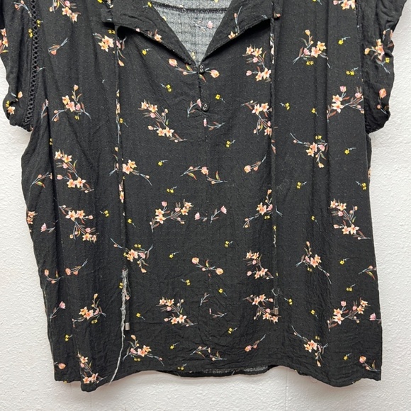 Buffalo Womens Top 2X Floral Cottagecore Gardencore Fairy Relaxed Flowy Garden - Picture 4 of 11